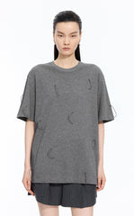 T-Shirt / JNBY Sculptural Fringe Cotton Tee