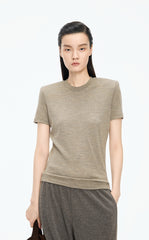T-Shirt / JNBY Pure Wool Short Sleeve Tee