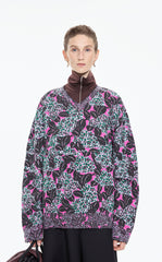 Sweater / JNBY Floral Screen Oversized Pullover