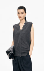 Sweater / JNBY Loose Wool Metallic Vest