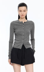Sweater / JNBY Slim Wool Stretch Cardigan