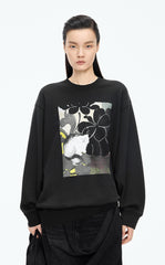 Sweatshirt / JNBY Oriental Print Cotton Pullover