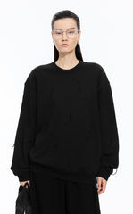 Sweatshirt / JNBY Loose Cotton Fringe Sweatshirt