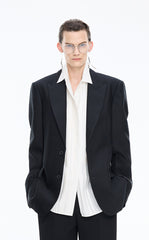 Blazer / JNBY Loose Notch Lapel Wool-Silk Blazer