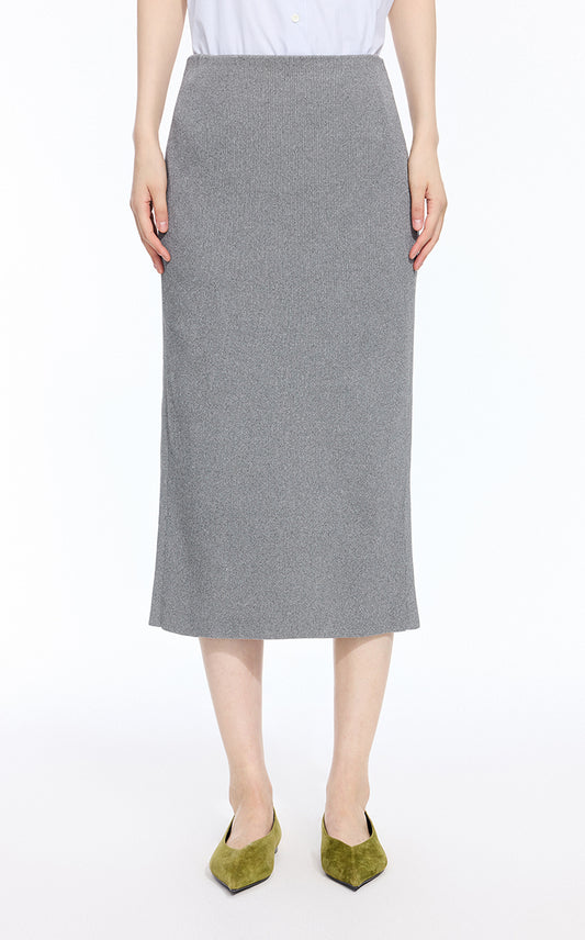 Skirt / JNBY Mid-Length Stretch Waist Skirt