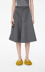 Skirt / JNBY A-Line Wool-Blend Midi Skirt