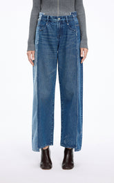 Pants / JNBY Contrast Panels Straight-Leg Jeans