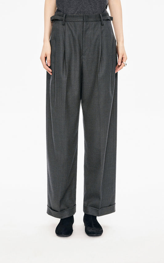 Pants / JNBY Straight-Leg Wool-Blend Trousers