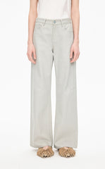 Pants / JNBY Coated Straight-Leg Extra-Long Jeans