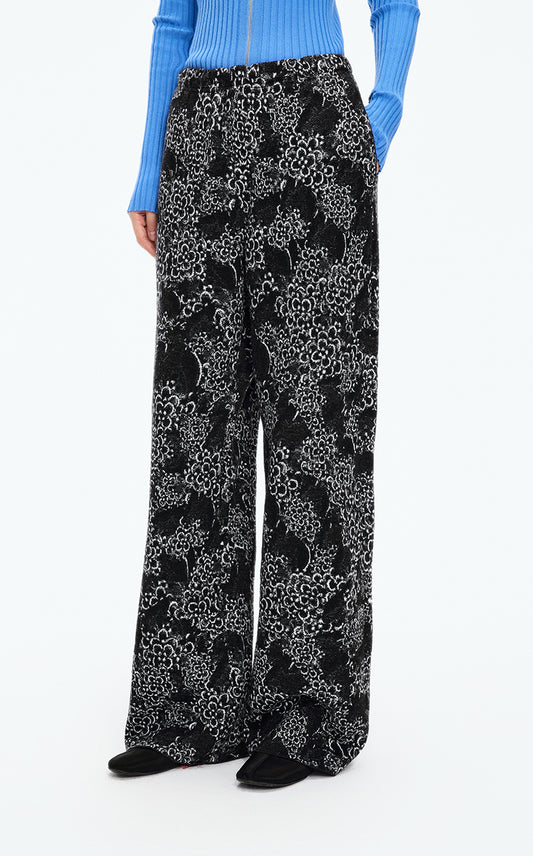 Pants / JNBY Shadow Art Straight Wool Blend Pants
