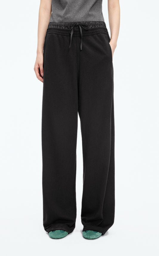 Pants / JNBY Topstitched Banana Cut Cotton Pants