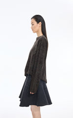 T-Shirt / JNBY Floral Graphic Cotton Long Sleeve Tee