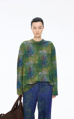 T-Shirt / JNBY Floral Graphic Cotton Long Sleeve Tee