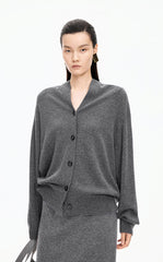 Sweater / JNBY Wool Cashmere Blend Longline Cardigan
