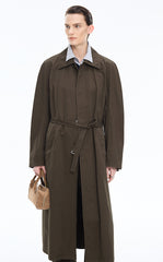 Trench Coat / JNBY Oversized Cotton Maxi Trench Coat