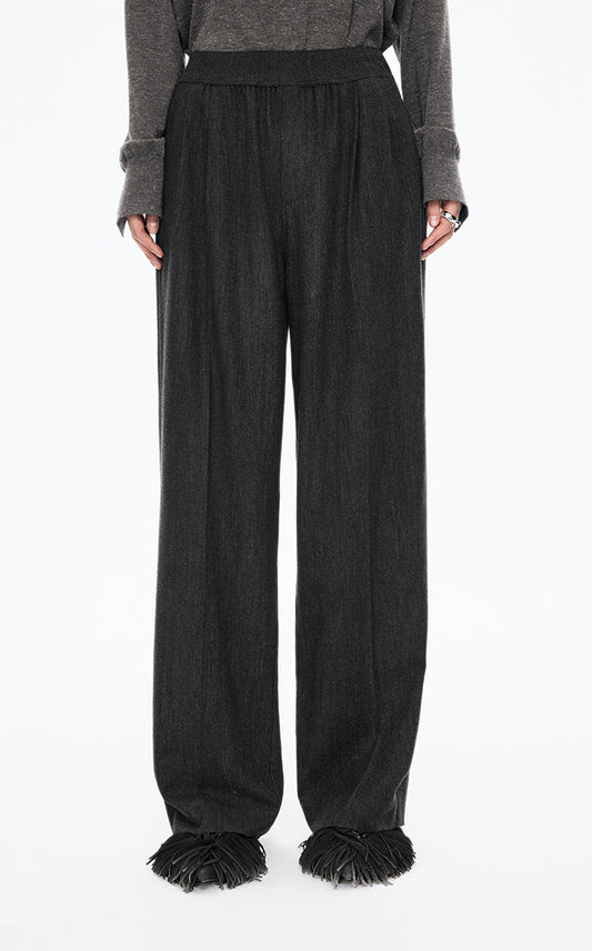Pants / JNBY Premium Wool Straight-Leg Trousers