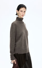 Sweater / JNBY Oversized Wool Cashmere Turtleneck Sweater