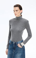Sweater / JNBY Slim-Fit T-Neck Wool Blend Pullover