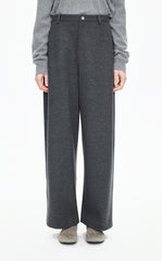 Pants / JNBY Wool-Blend Relaxed Tapered Trousers