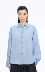 Shirt / JNBY Textured Oversized Long Sleeve Shirt