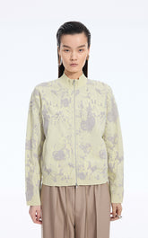 Sweater / JNBY Floral Pattern Short T-Shape Cardigan