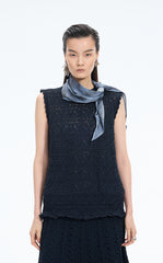 Vest / JNBY T-shaped Textured Stretch Knit Vest
