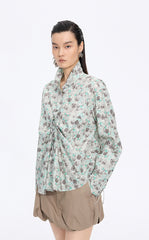 Shirt / JNBY Watercolor Tulip Oversized Cotton Shirt