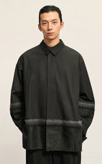 Shirt / CROQUIS Needle-Spliced Oversized Cotton-Linen Poplin Shirt