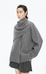 Sweater / (ESG)JNBY Wool Wrap Longline Cardigan