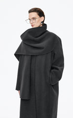 Coat / JNBY Wrap Wool Blend Long Coat