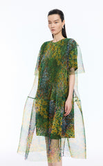 Dress / JNBY Kew Gardens Pleated Printed A-Line Dress