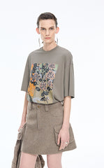 T-Shirt / JNBY Shadows Art Cotton Tee