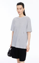 T-Shirt / JNBY Sculptural Fringe Cotton Tee