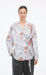 Shirt / JNBY Botanical Print Oversized Cotton Shirt