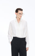 Shirt / JNBY Loose Silk-Cotton Long Sleeve Shirt