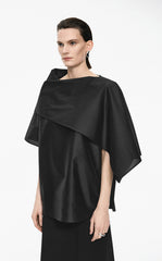 Shirt / JNBY Draped Wool-Silk Short Sleeve Top