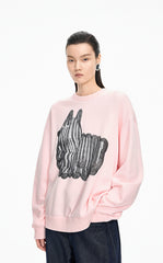 Sweatshirt / JNBY Loose Animal Print Cotton Sweatshirt