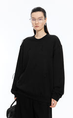 Sweatshirt / JNBY Loose Cotton Fringe Sweatshirt