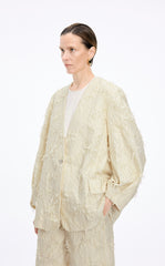 Blazer / JNBY Oversized 3D Jacquard Collarless Blazer