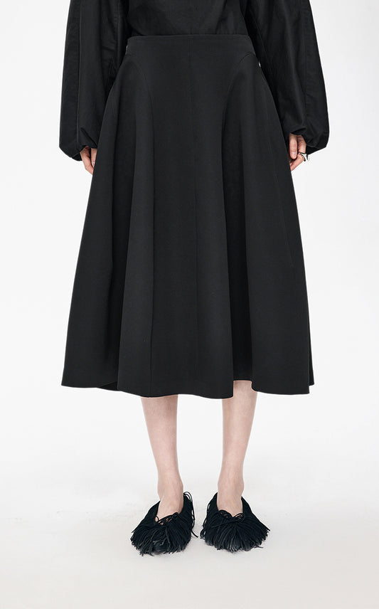 Skirt / JNBY Mid-Length Flared Waist Skirt