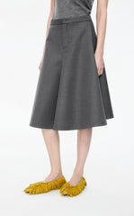 Skirt / JNBY A-Line Wool-Blend Midi Skirt