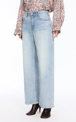 Pants / JNBY Slimming straight cut Hem Jeans