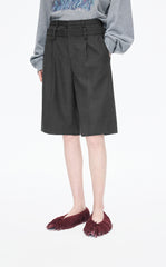 Pants / JNBY Straight-Leg Wool Blend Bermuda pants