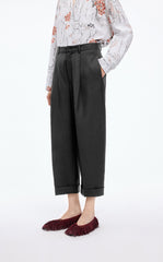 Pants / JNBY Wool Tapered Cropped Trousers
