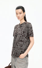 T-Shirt / JNBY Floral Wool-Blend Loose Tee