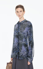 Shirt / JNBY Silk Botanical Print Shirt