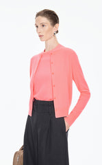 Sweater / JNBY Cropped Wool-Cashmere Cardigan