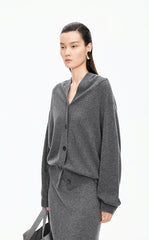 Sweater / JNBY Wool Cashmere Blend Longline Cardigan