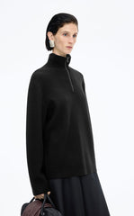Sweater / JNBY Half-Zip Wool-Cashmere Blend Pullover