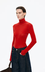 T-Shirt / JNBY Slim-Fit Velvet Long-Sleeve T-Shirt